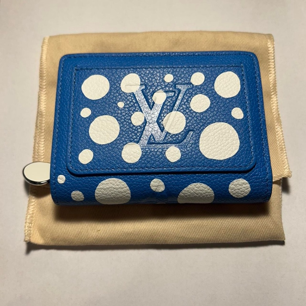 Louis Vuitton Yayoi Kusama Blue Wallet